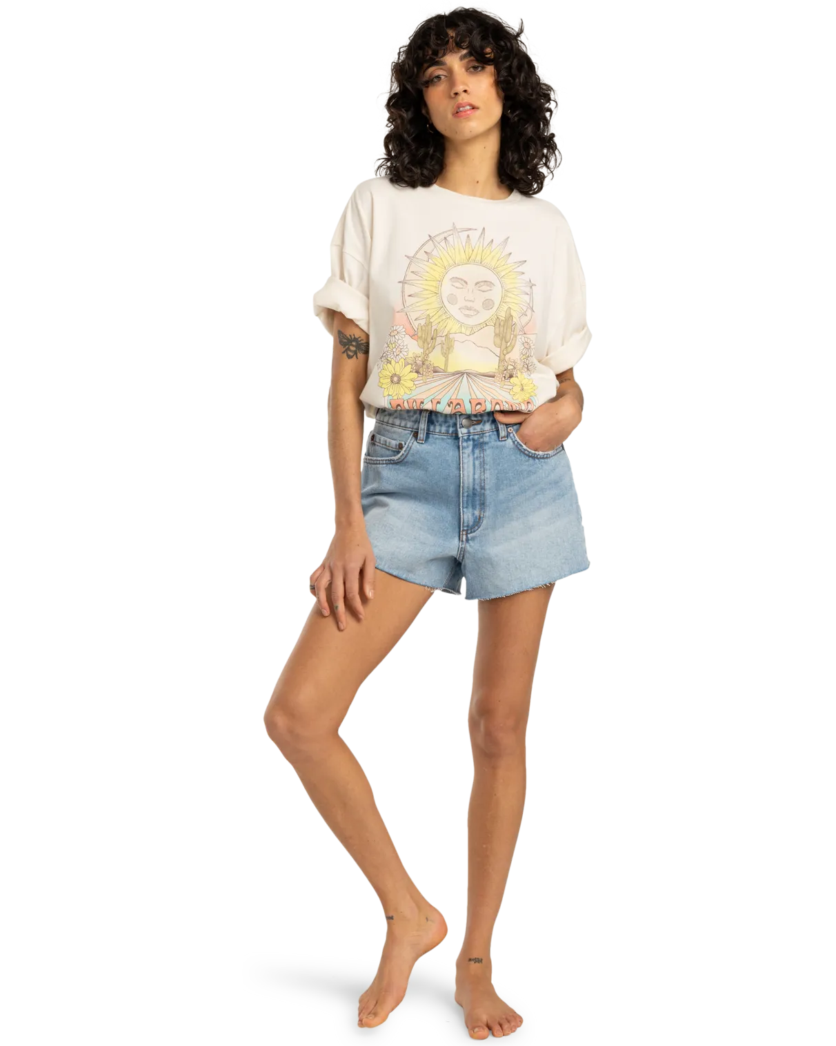 Chasin Sunshine T-Shirt in Salzkristall