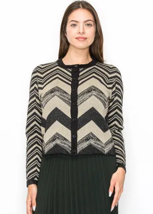 Chevron Funkel Cardigan