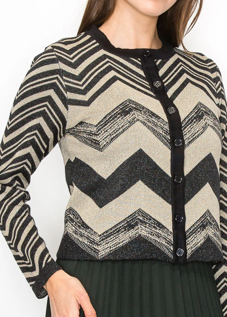 Chevron Funkel Cardigan