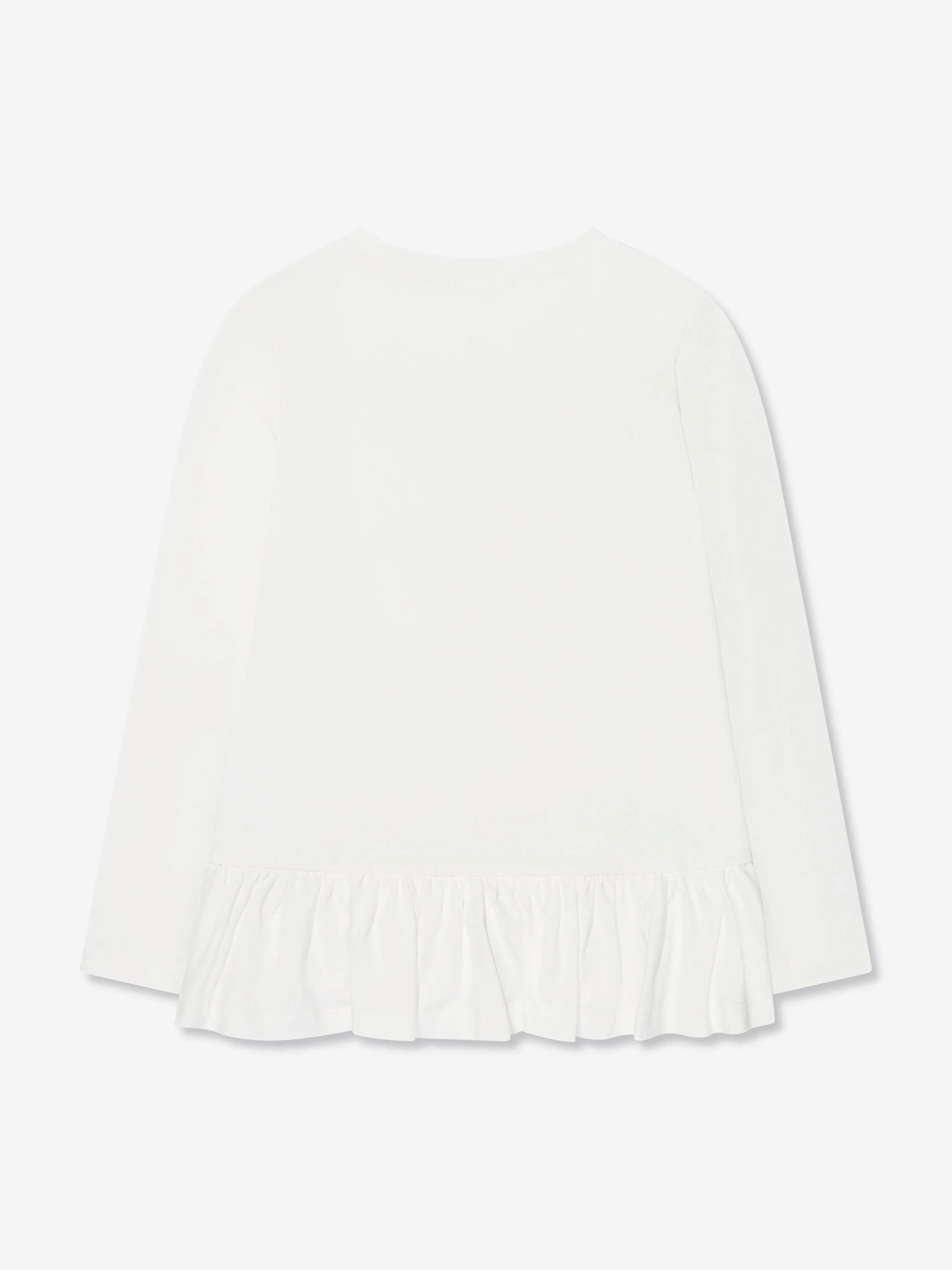 Chiara Ferragni Mädchen Langarm T-Shirt in Weiß