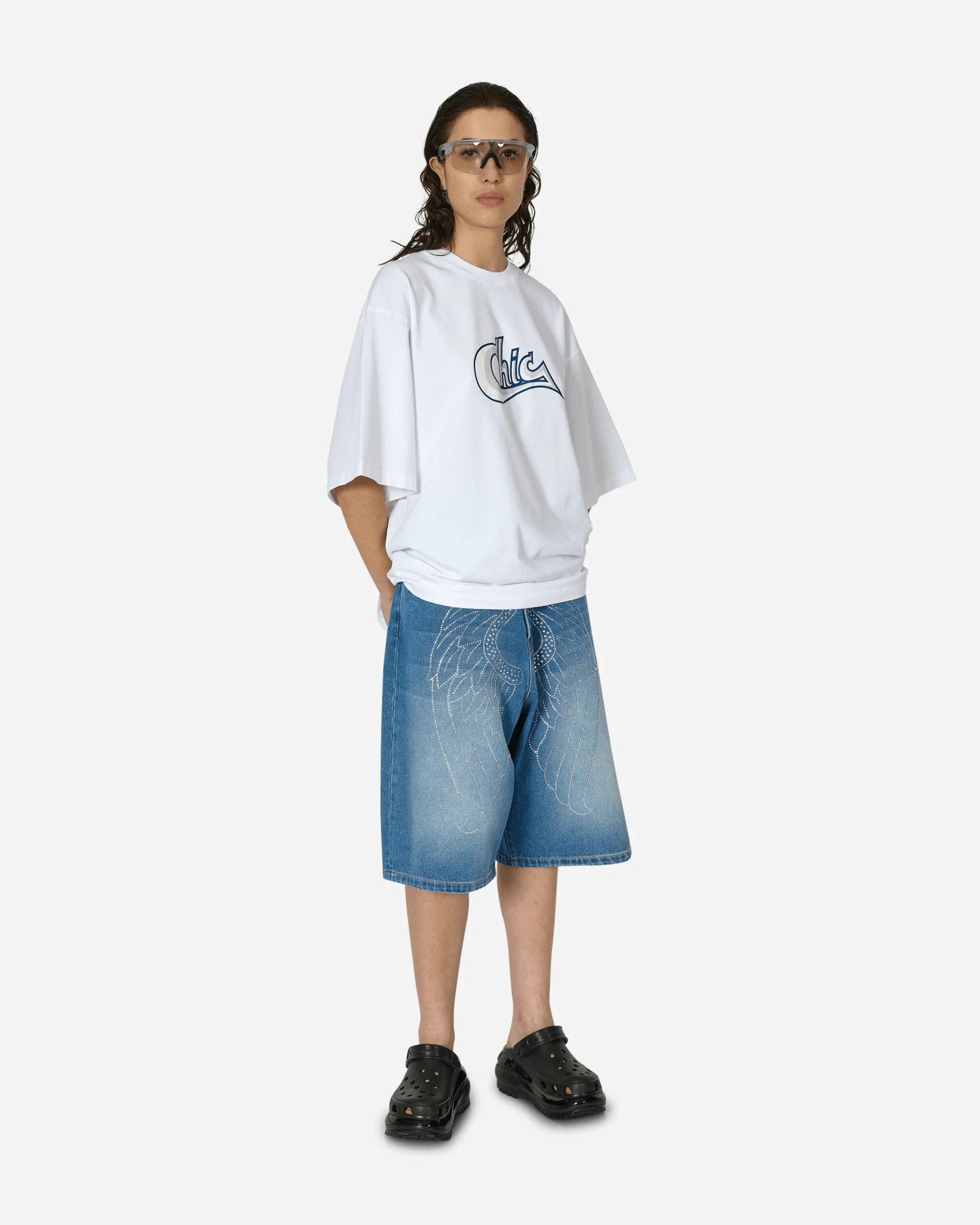 Schickes Übergroßes T-Shirt Weiß