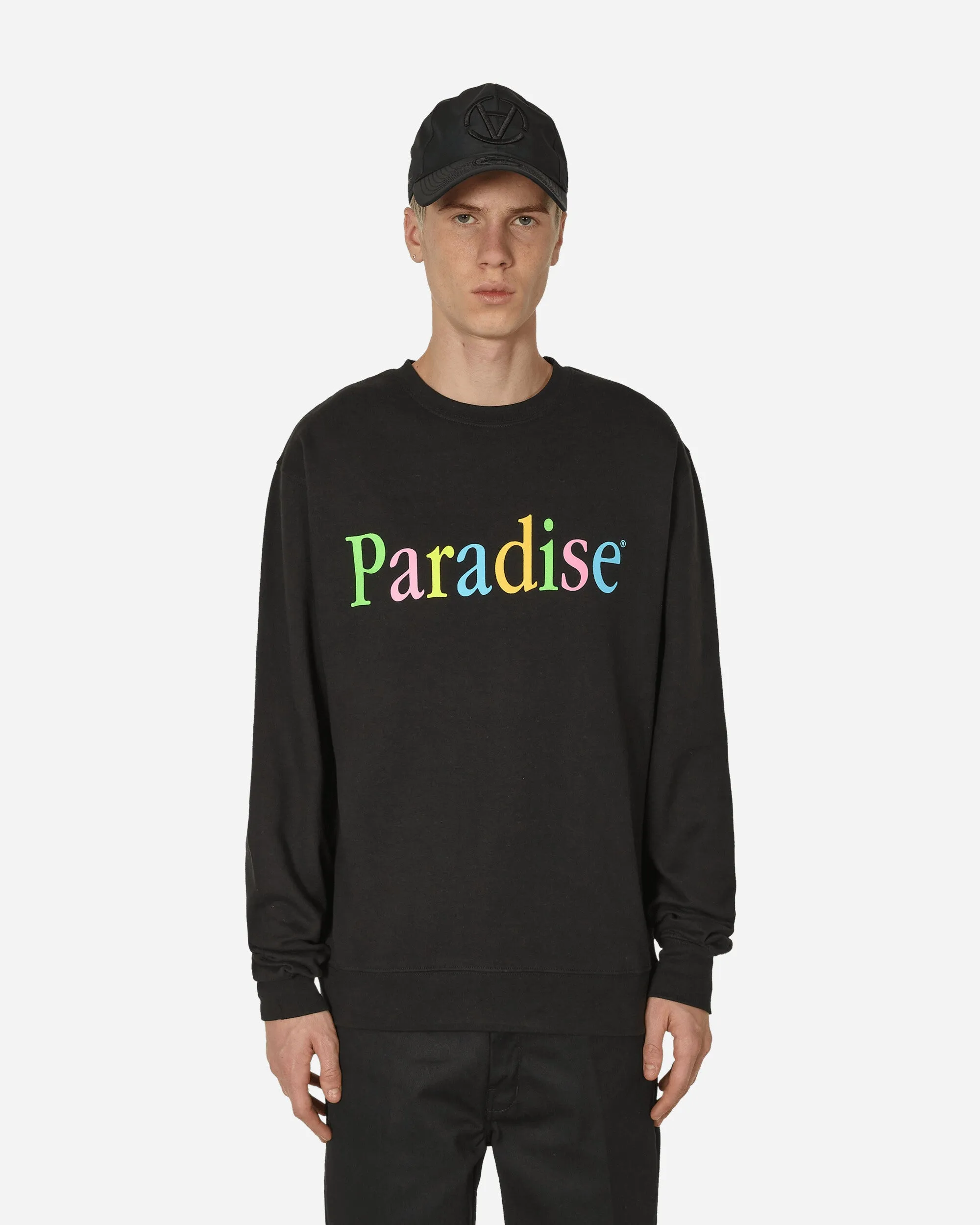 Farben Logo Crewneck Sweatshirt Schwarz