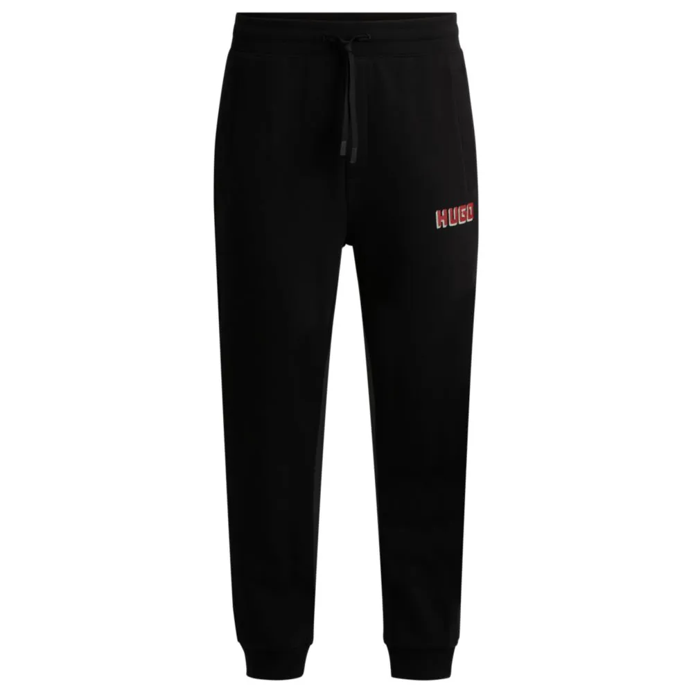 Baumwoll-Frottee-Jogginghose mit Logo-Print