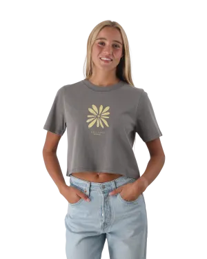 Daisy T-Shirt in Verblasstem Grau