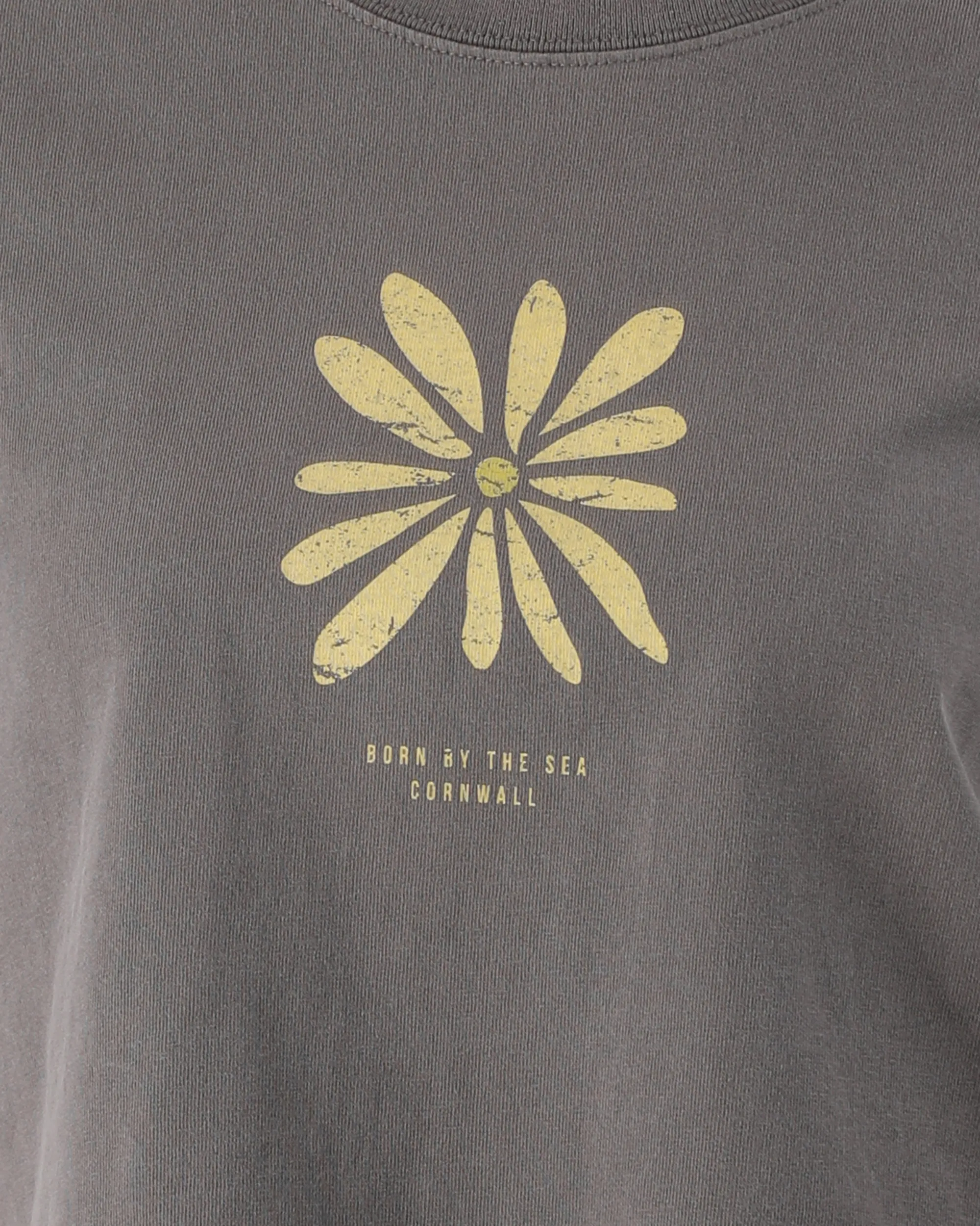 Daisy T-Shirt in Verblasstem Grau