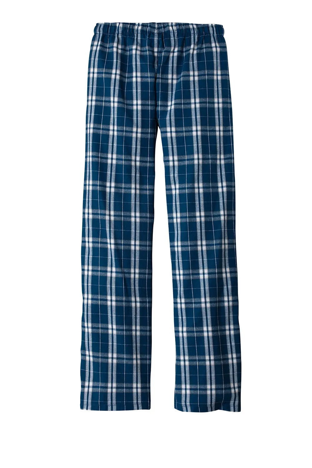 Damen Flanell Karo Haushose - Marineblau