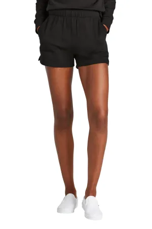 District Damen Perfekte Tri-Fleece Shorts mit Taschen - Schwarz