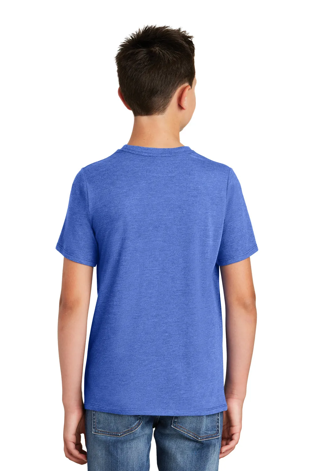 District Youth Perfektes Tri-Kurzarm-Crewneck-T-Shirt - Royal Blue Frost