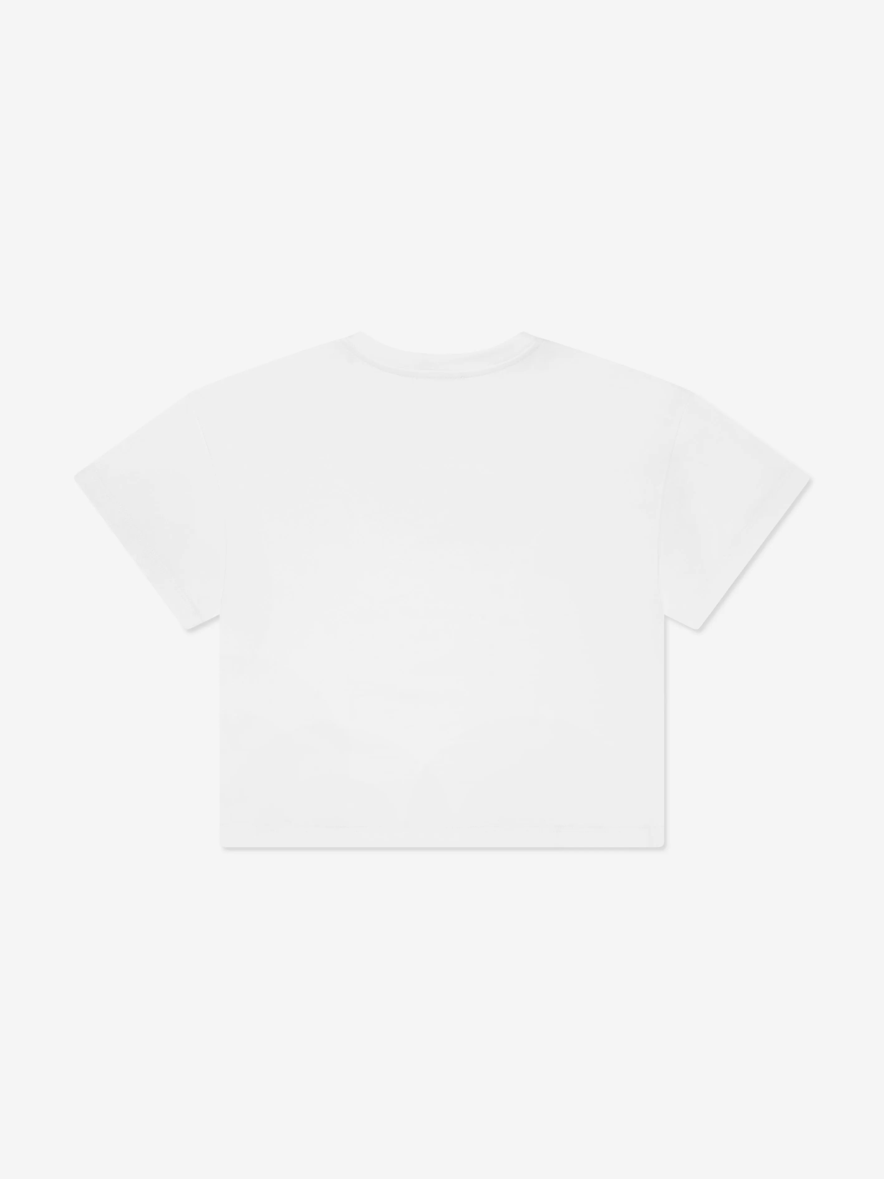 Dolce & Gabbana Mädchen Logo T-Shirt in Weiß
