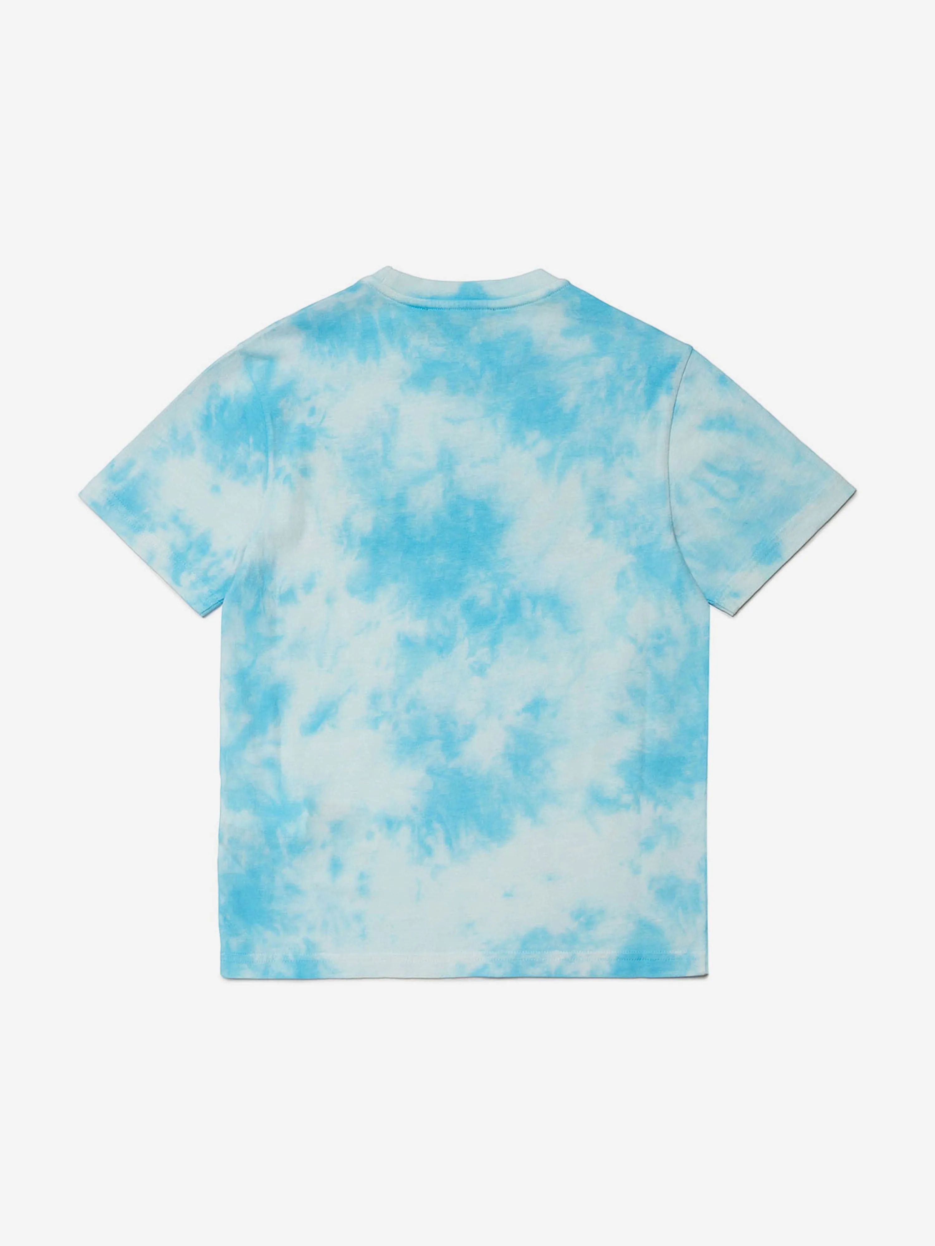 Dsquared2 Kids Tie-Dye Logo T-Shirt in Blau
