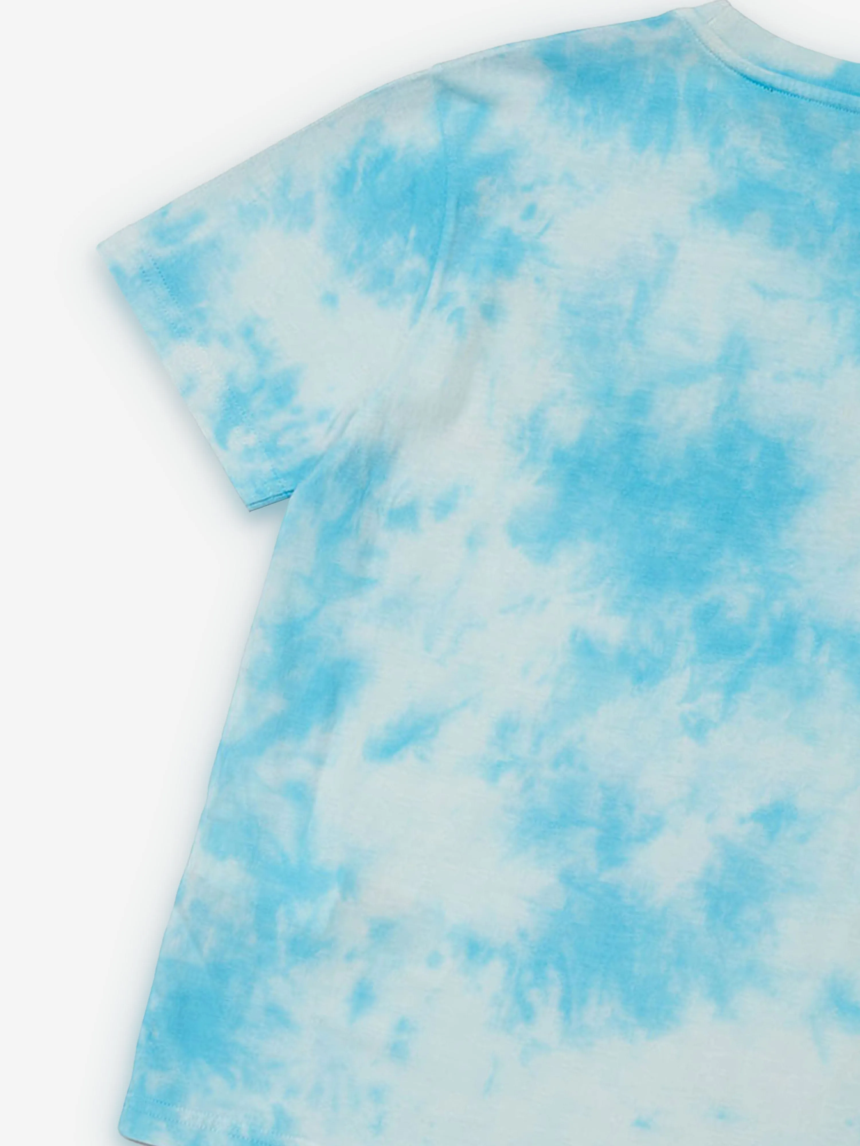 Dsquared2 Kids Tie-Dye Logo T-Shirt in Blau