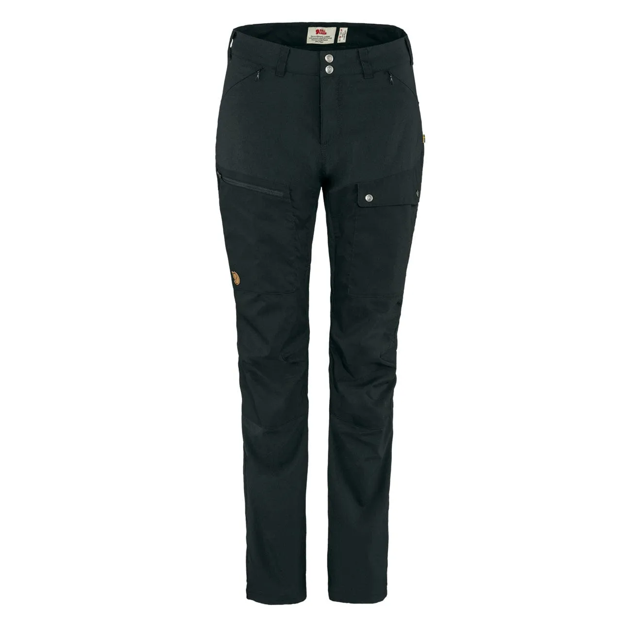 Fjallraven Damen Abisko Midsummer Hose Kurze Bein Schwarz