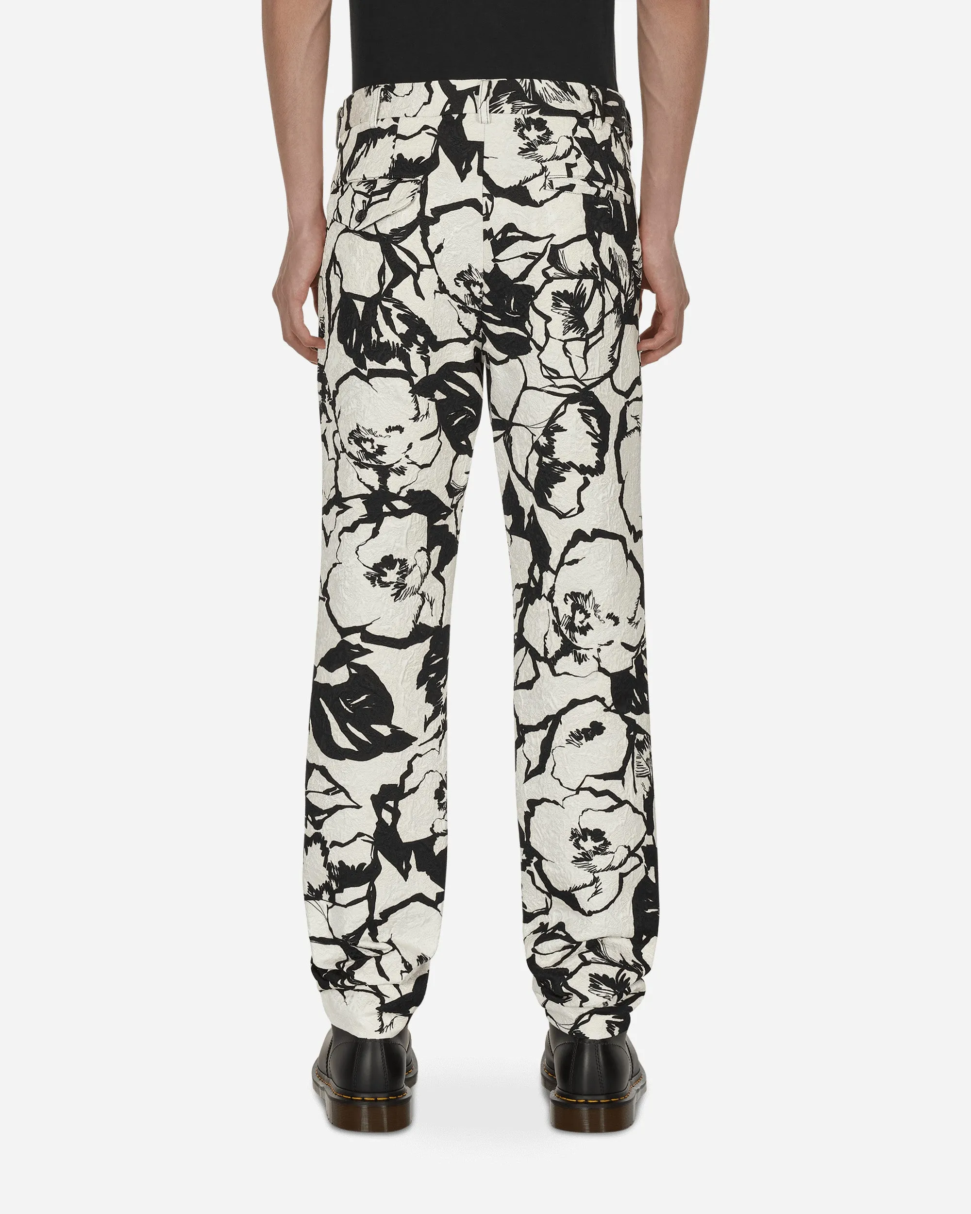 Blumige Hose Weiß