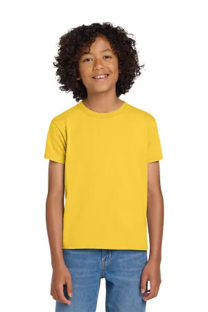 Gildan Youth DryBlend Feuchtigkeitstransportierendes Kurzarm-Crewneck-T-Shirt - Gänseblümchengelb