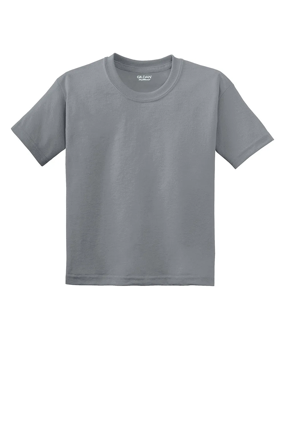 Gildan Youth DryBlend Feuchtigkeitstransportierendes Kurzarm-Crewneck-T-Shirt - Kiesgrau