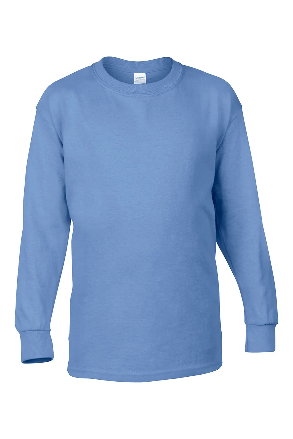 Gildan Langarm-Crewneck-T-Shirt für Jugendliche - Carolina Blau