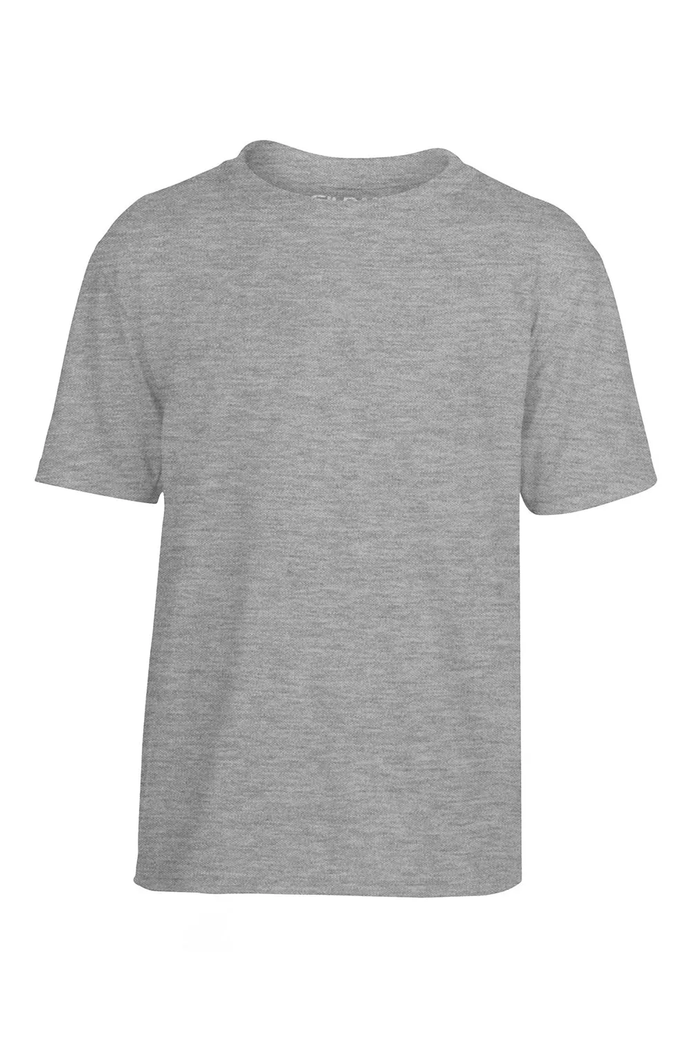 Gildan Youth Performance Jersey Feuchtigkeitstransportierendes Kurzarm-T-Shirt mit Rundhalsausschnitt - Sportgrau