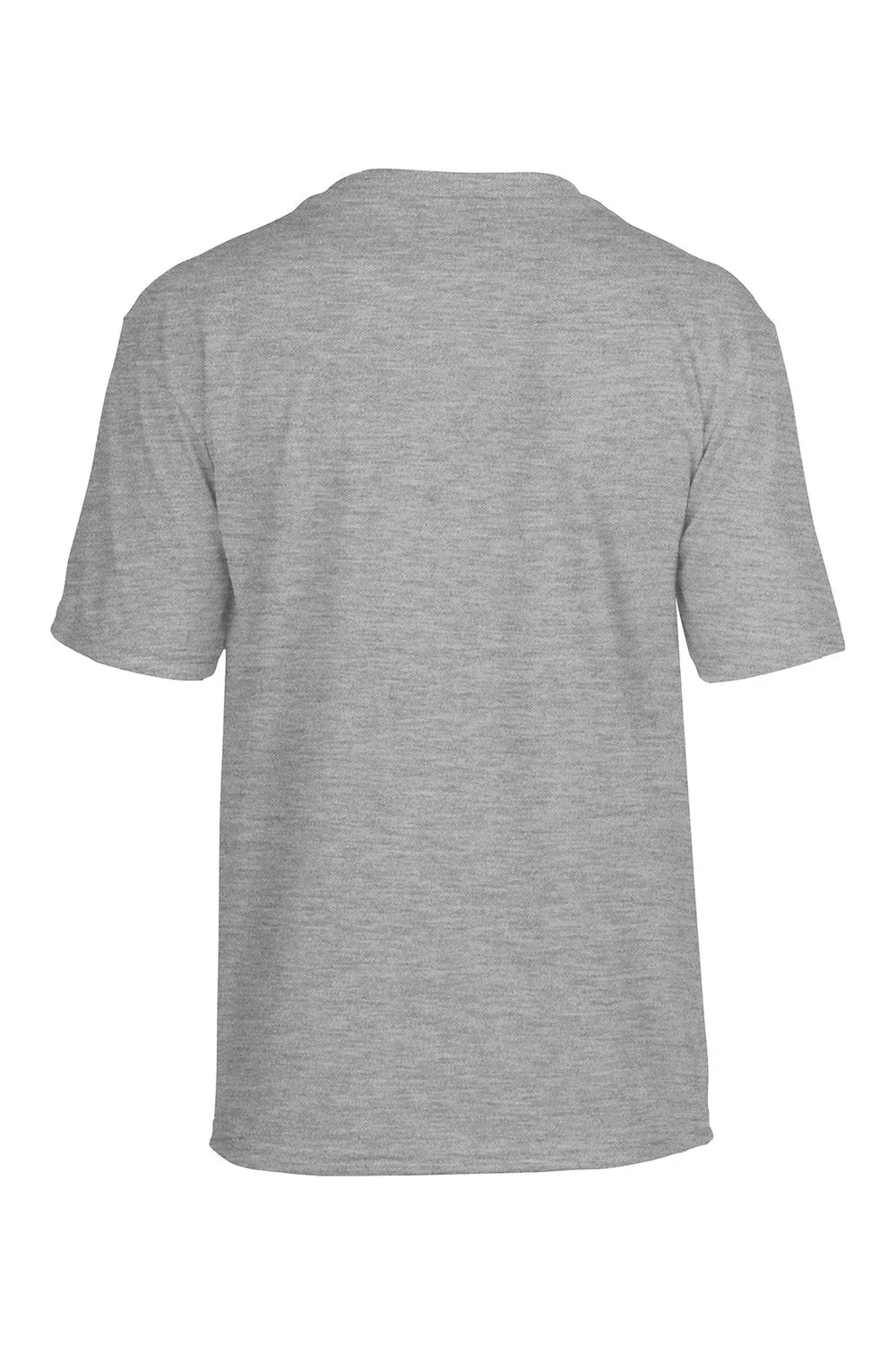 Gildan Youth Performance Jersey Feuchtigkeitstransportierendes Kurzarm-T-Shirt mit Rundhalsausschnitt - Sportgrau