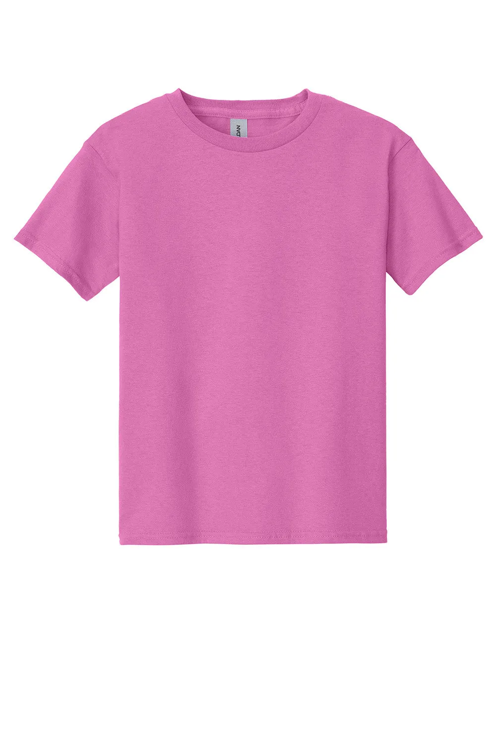 Gildan Jugend Kurzarm Rundhals T-Shirt - Azaleen Rosa