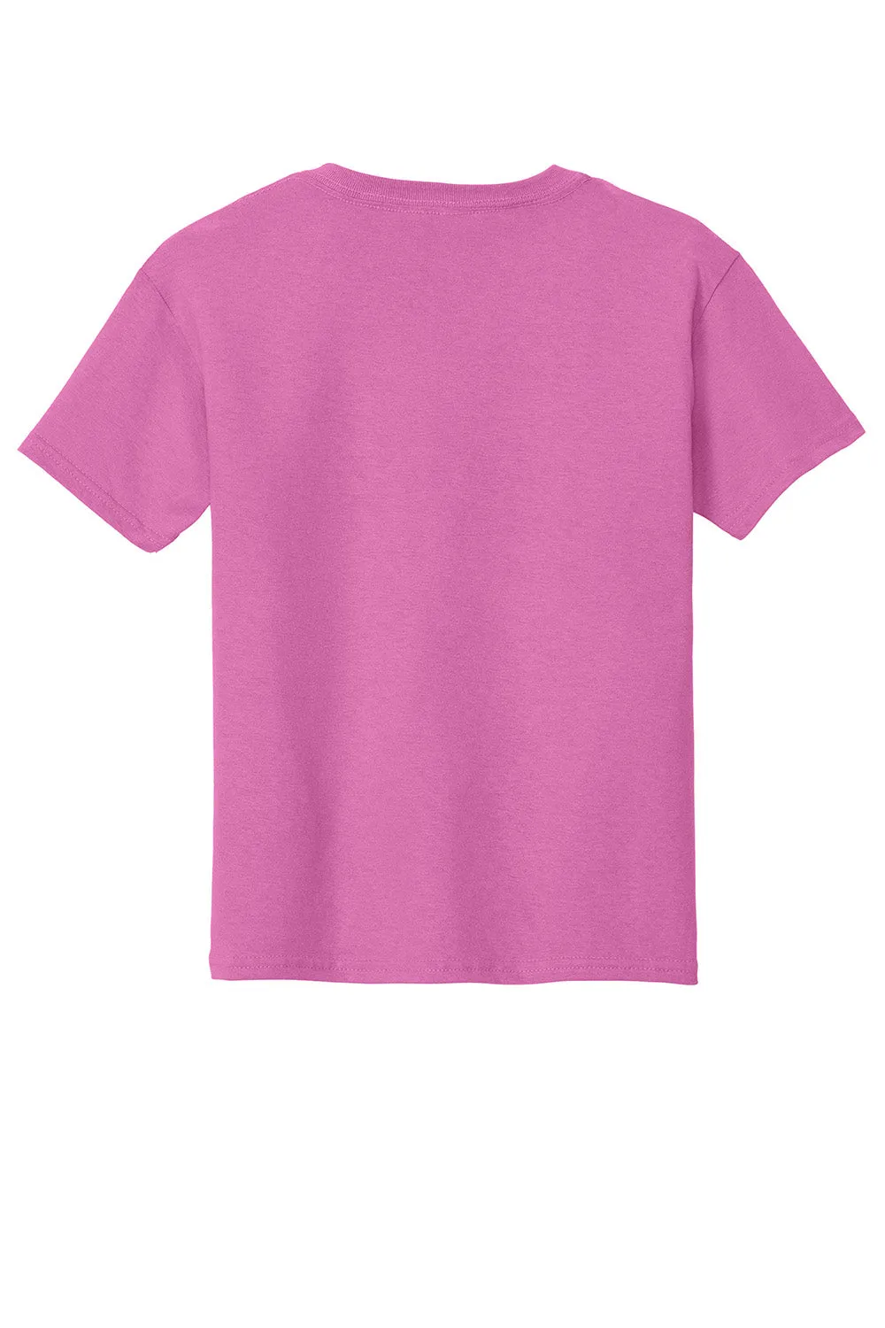 Gildan Jugend Kurzarm Rundhals T-Shirt - Azaleen Rosa