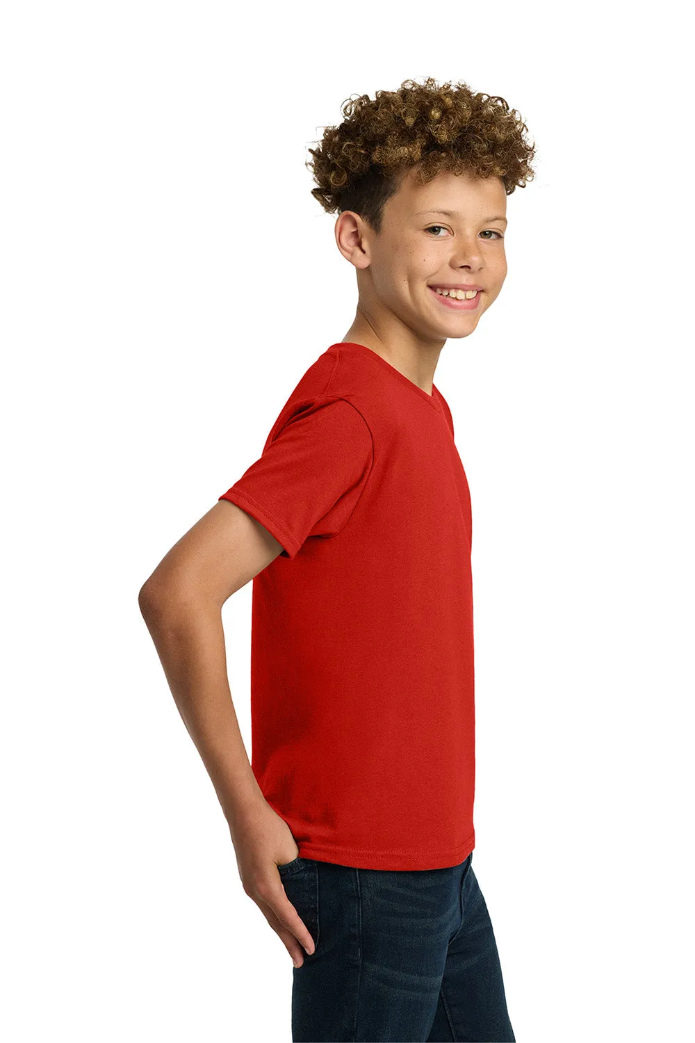 Gildan Jugend Kurzarm Rundhals T-Shirt - Rot