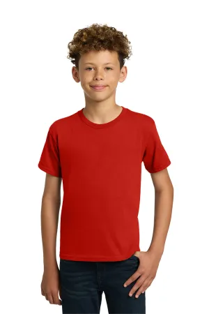 Gildan Jugend Kurzarm Rundhals T-Shirt - Rot