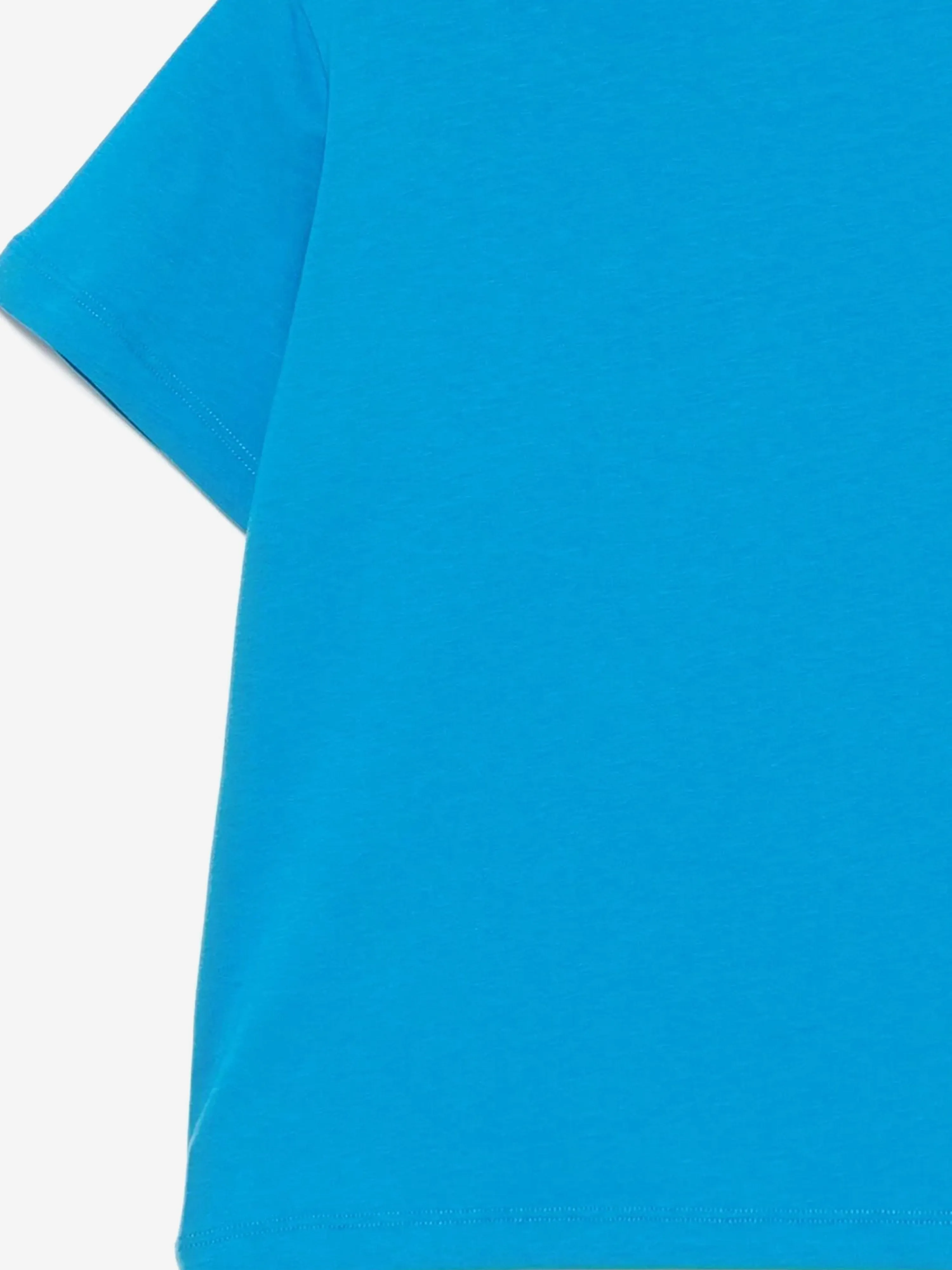 Mädchen Katzen-Logo T-Shirt in Blau