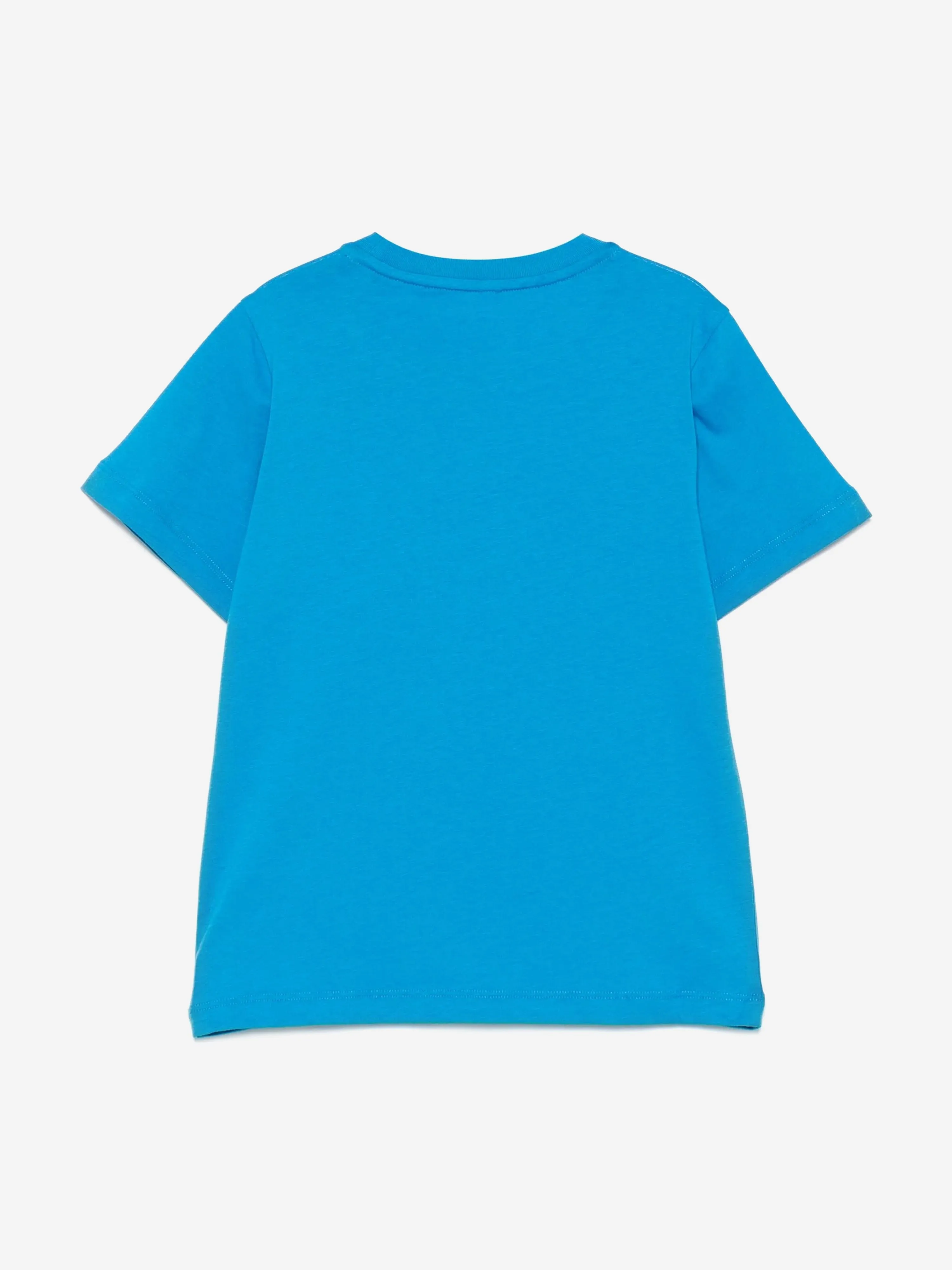 Mädchen Katzen-Logo T-Shirt in Blau