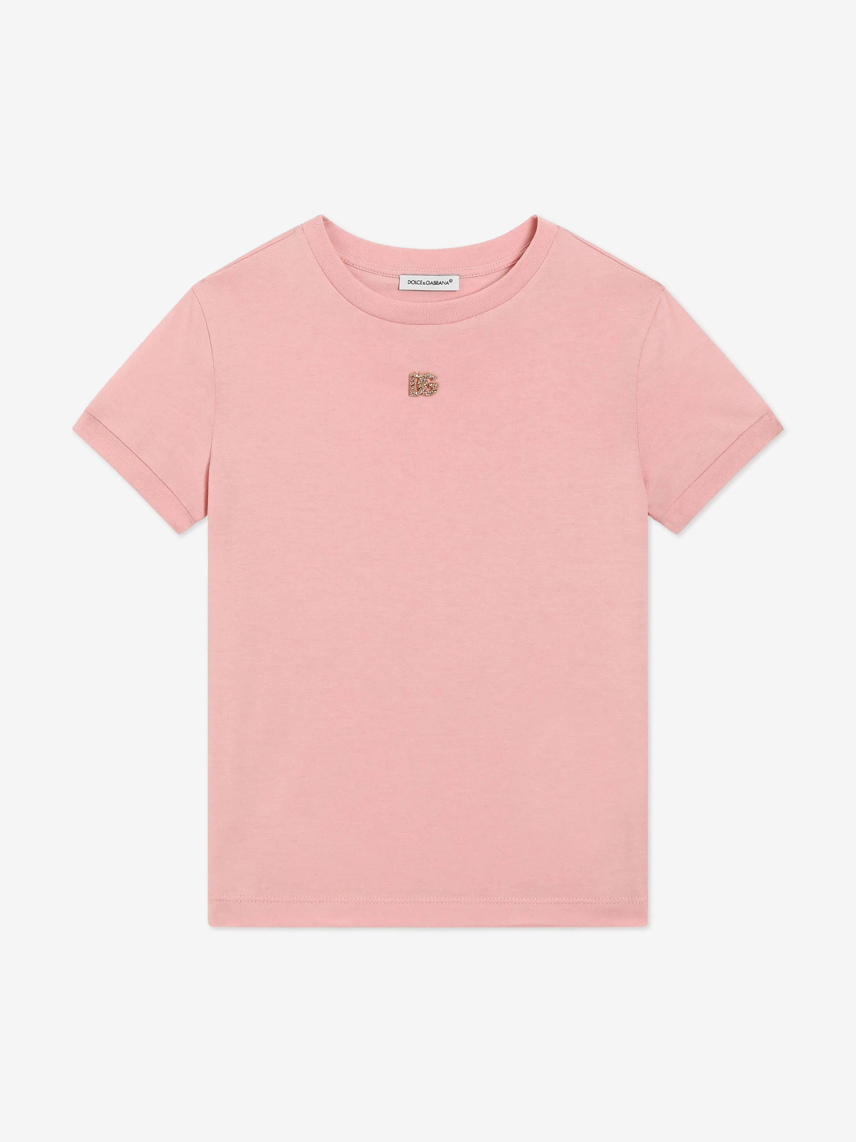 Mädchen Diamante Logo T-Shirt in Rosa