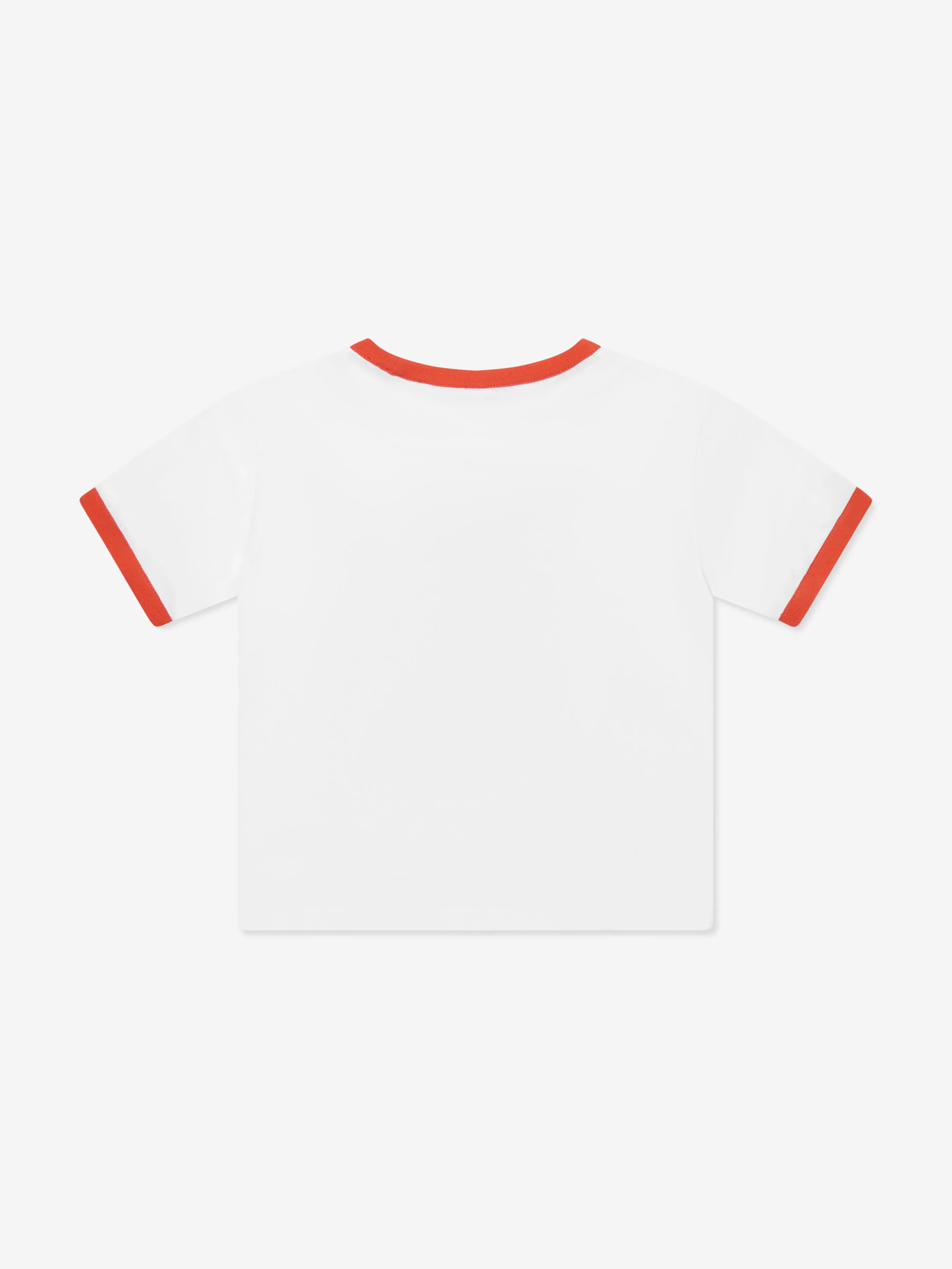 Mädchen Logo Print Cropped T-Shirt in Weiß
