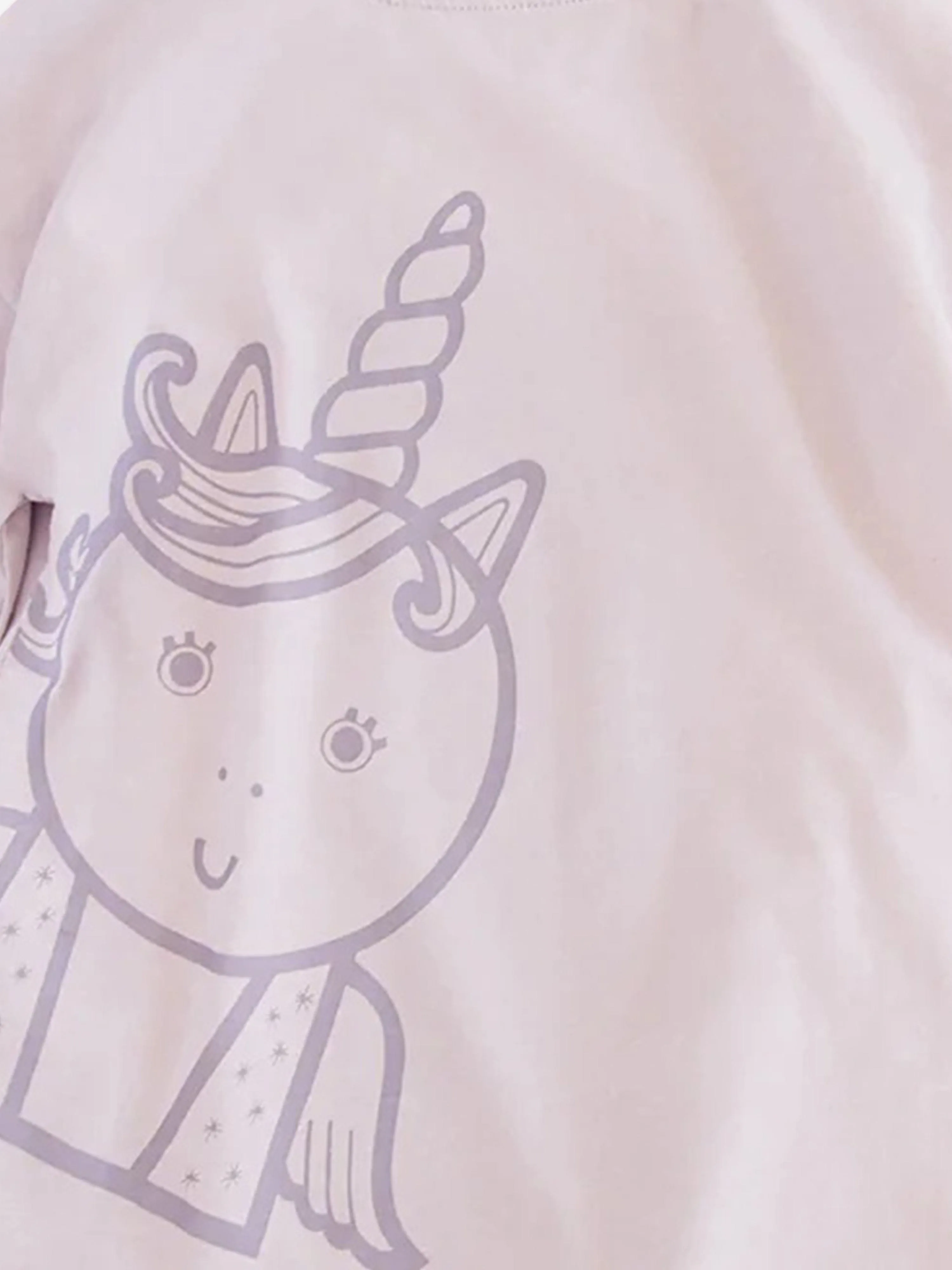 Girls Sparkle The Unicorn Adventure Club T-Shirt in Lila