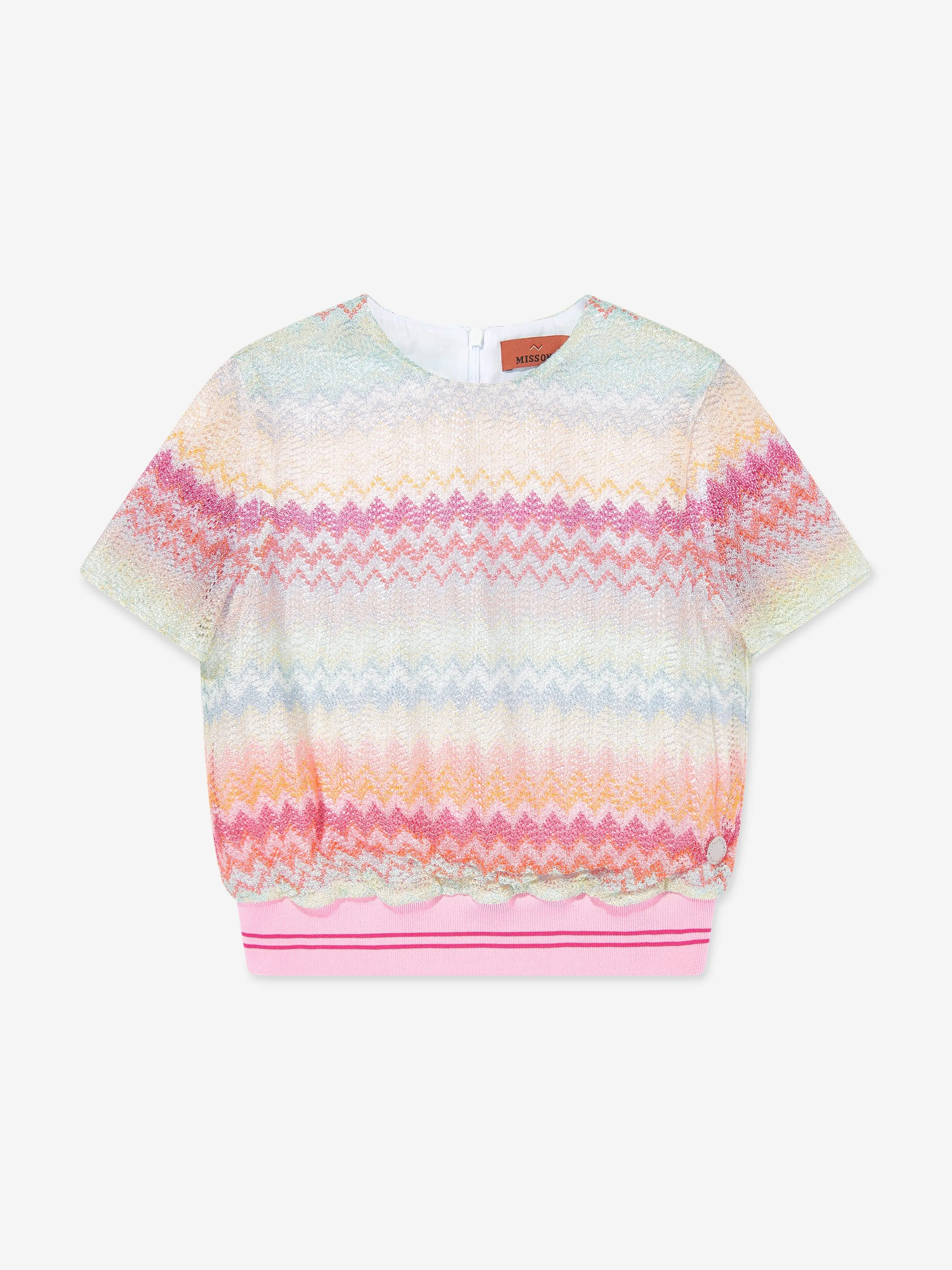Mädchen Zickzack Top in Mehrfarbig