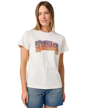 Graphik-T-Shirt in Vintage-Weiß