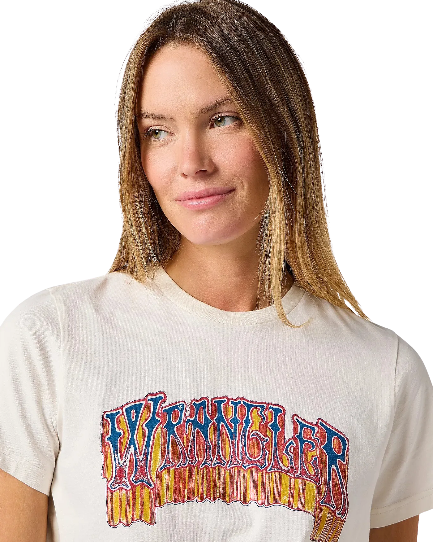 Graphik-T-Shirt in Vintage-Weiß