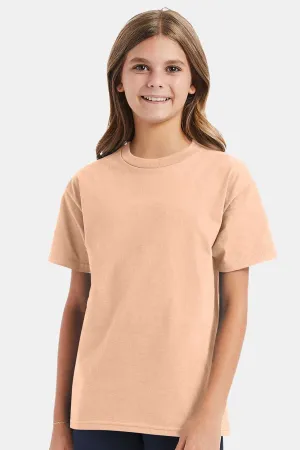 Hanes Youth ComfortSoft Kurzarm Rundhals T-Shirt - Süßigkeiten Orange