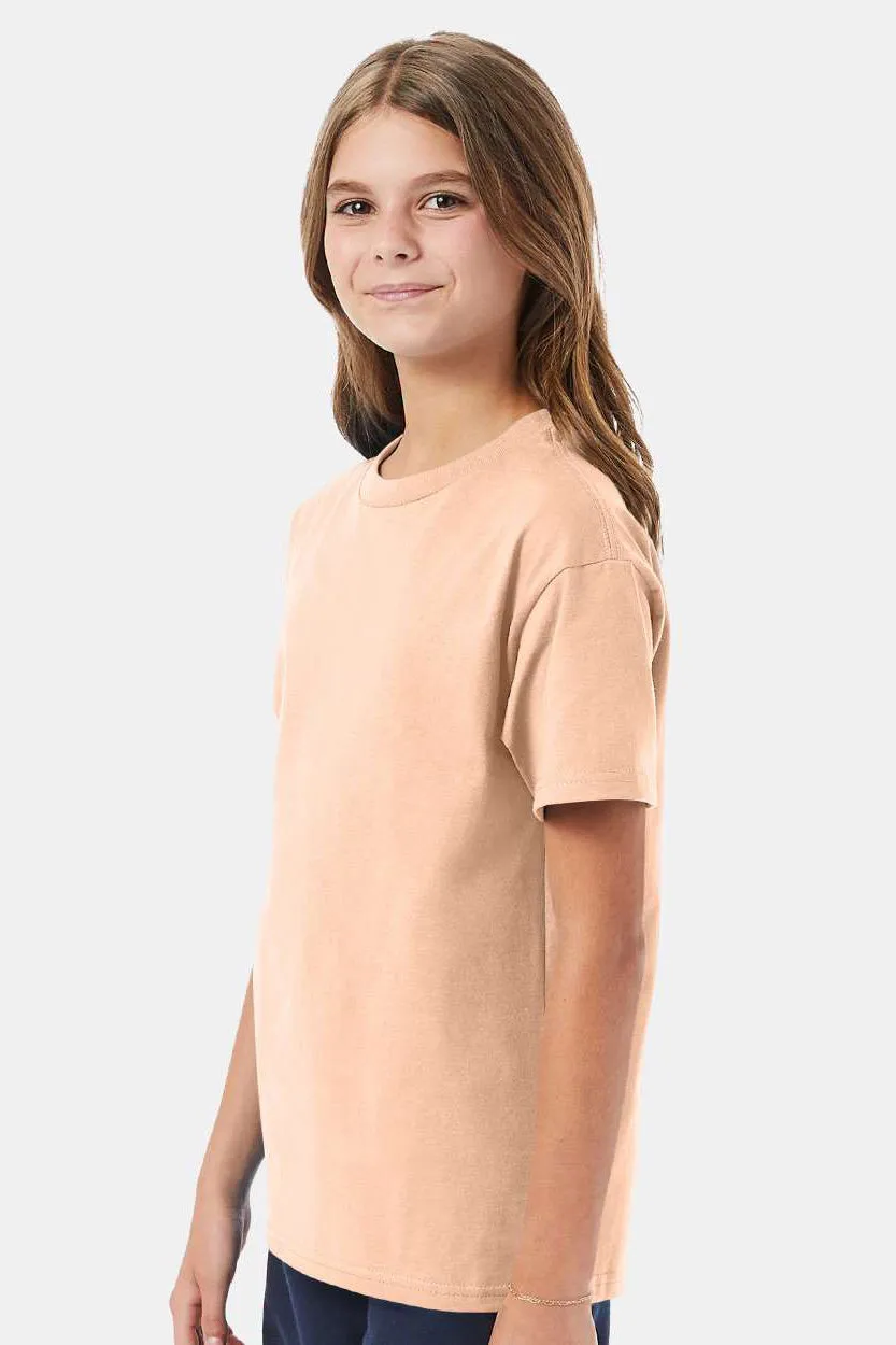 Hanes Youth ComfortSoft Kurzarm Rundhals T-Shirt - Süßigkeiten Orange