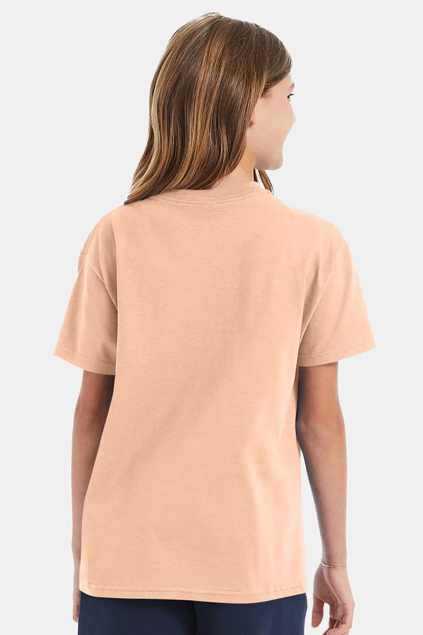 Hanes Youth ComfortSoft Kurzarm Rundhals T-Shirt - Süßigkeiten Orange