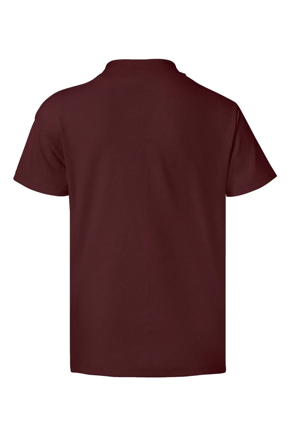Hanes Youth EcoSmart Kurzarm-Rundhals-T-Shirt - Kastanienbraun
