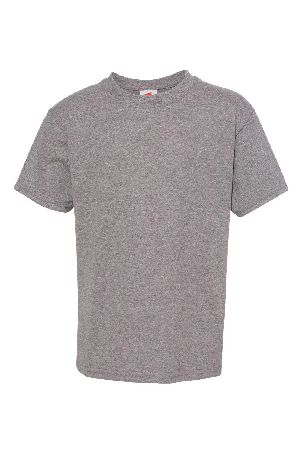 Hanes Youth EcoSmart Kurzarm-Rundhals-T-Shirt - Oxford Grau