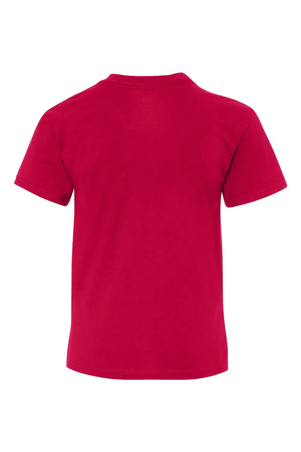Hanes Youth Nano-T Kurzarm Rundhals T-Shirt - Tiefrot