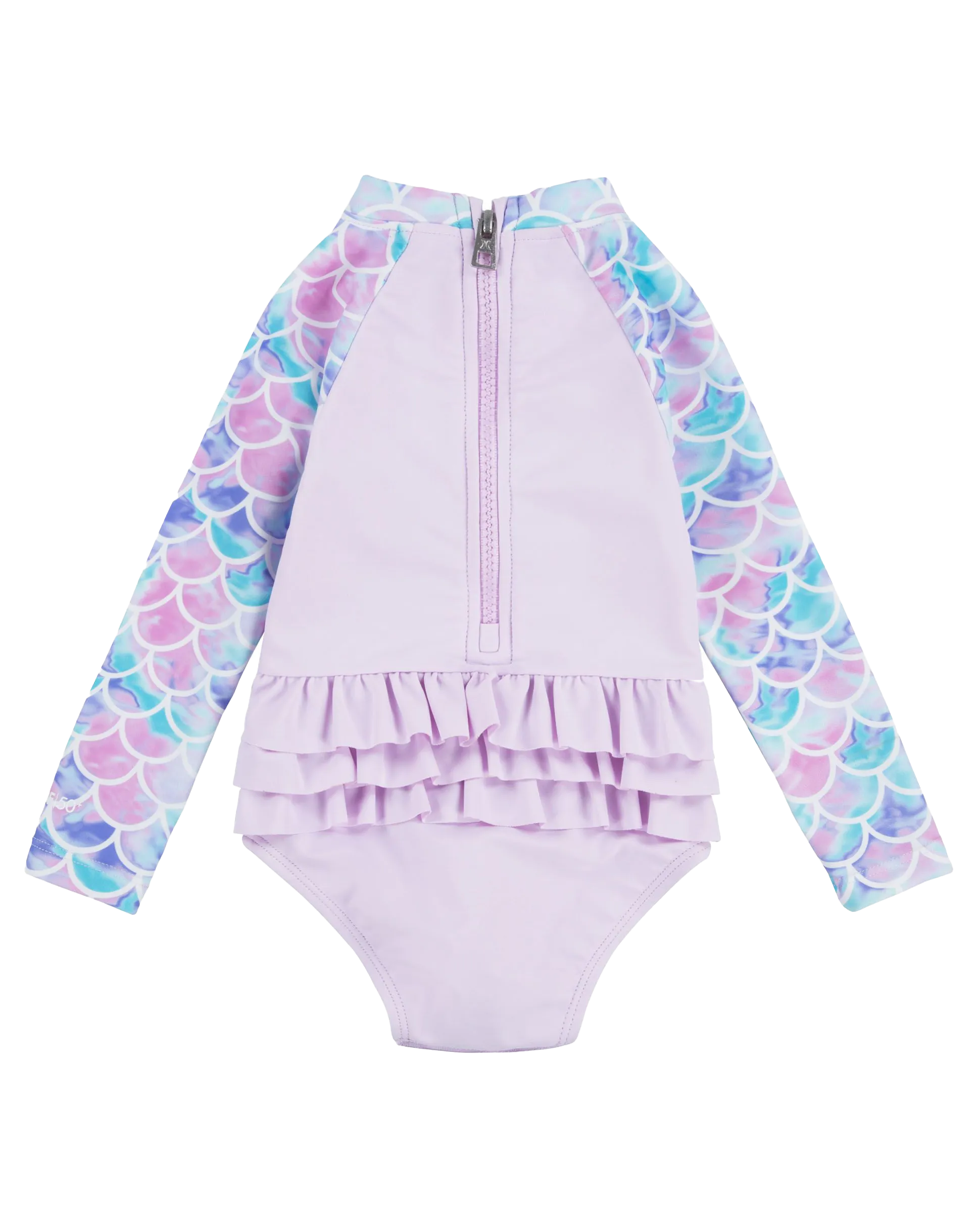 Hurley Clothing Mädchen Rüschen-Einteiler Badeanzug in Helllila