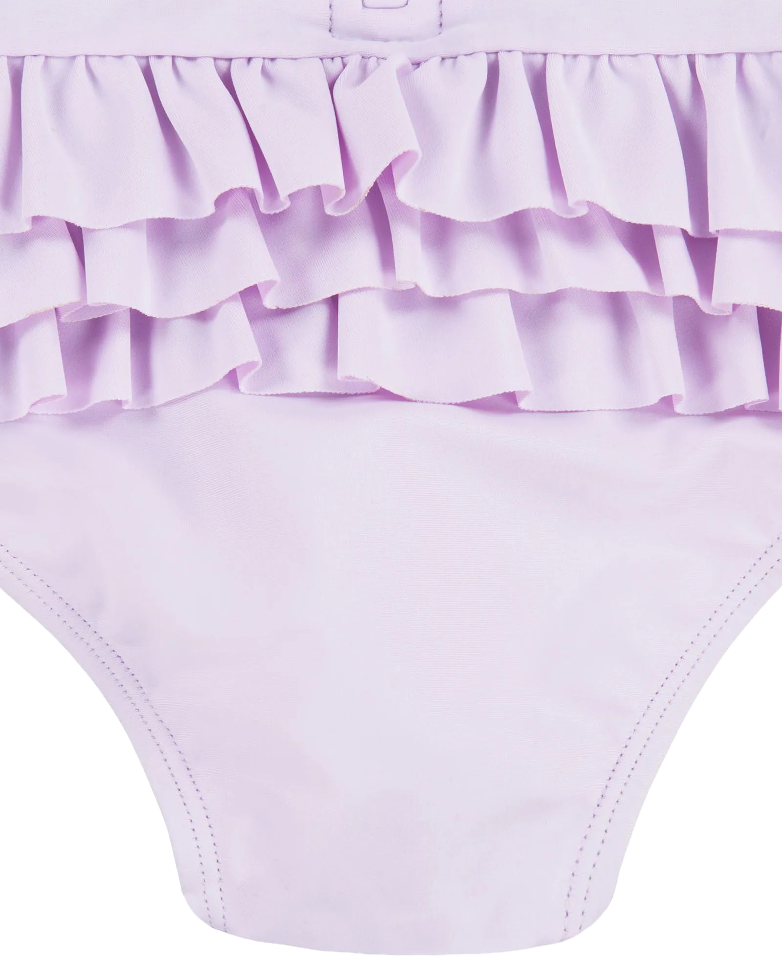 Hurley Clothing Mädchen Rüschen-Einteiler Badeanzug in Helllila