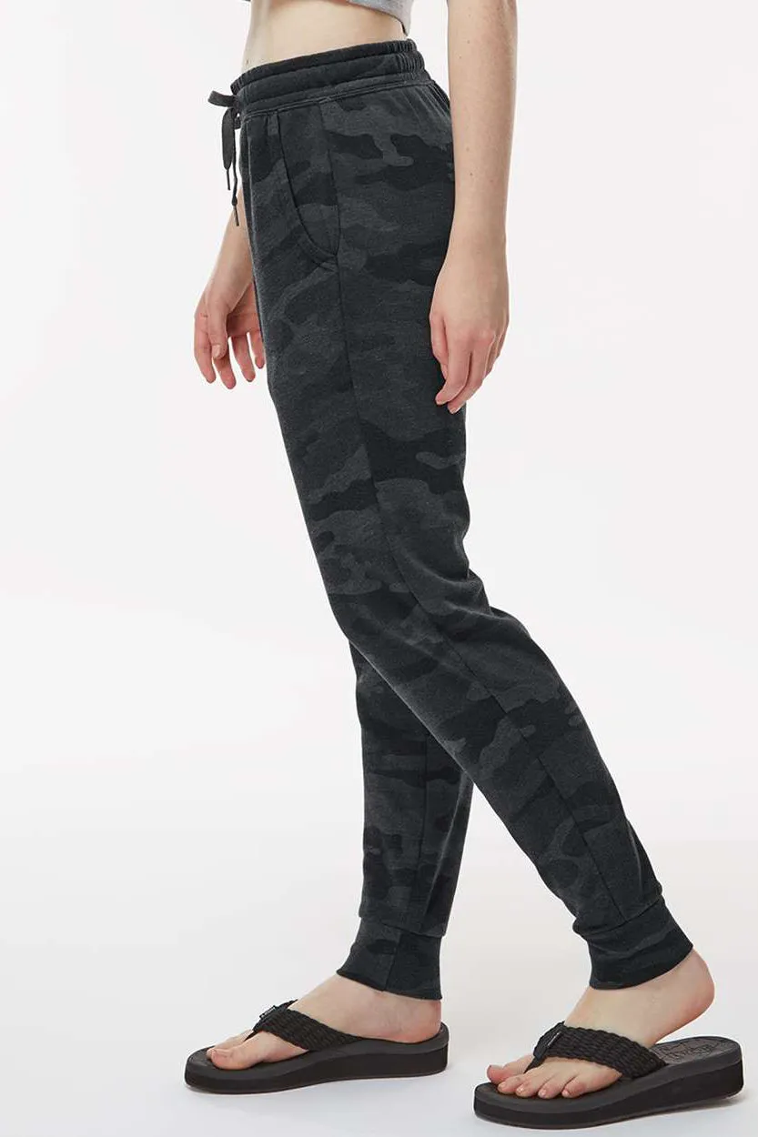 Independent Trading Company Damen California Wave Wash Sweathose mit Taschen - Heather Black Camo