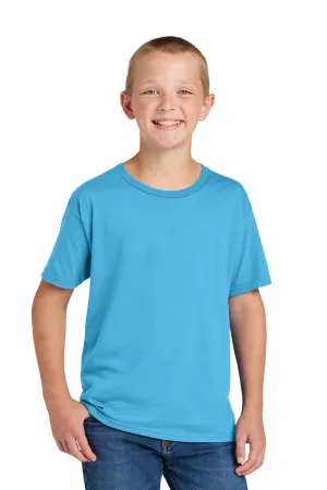 Jerzees Youth Classics Kurzarm T-Shirt mit Rundhalsausschnitt - Aquamarinblau
