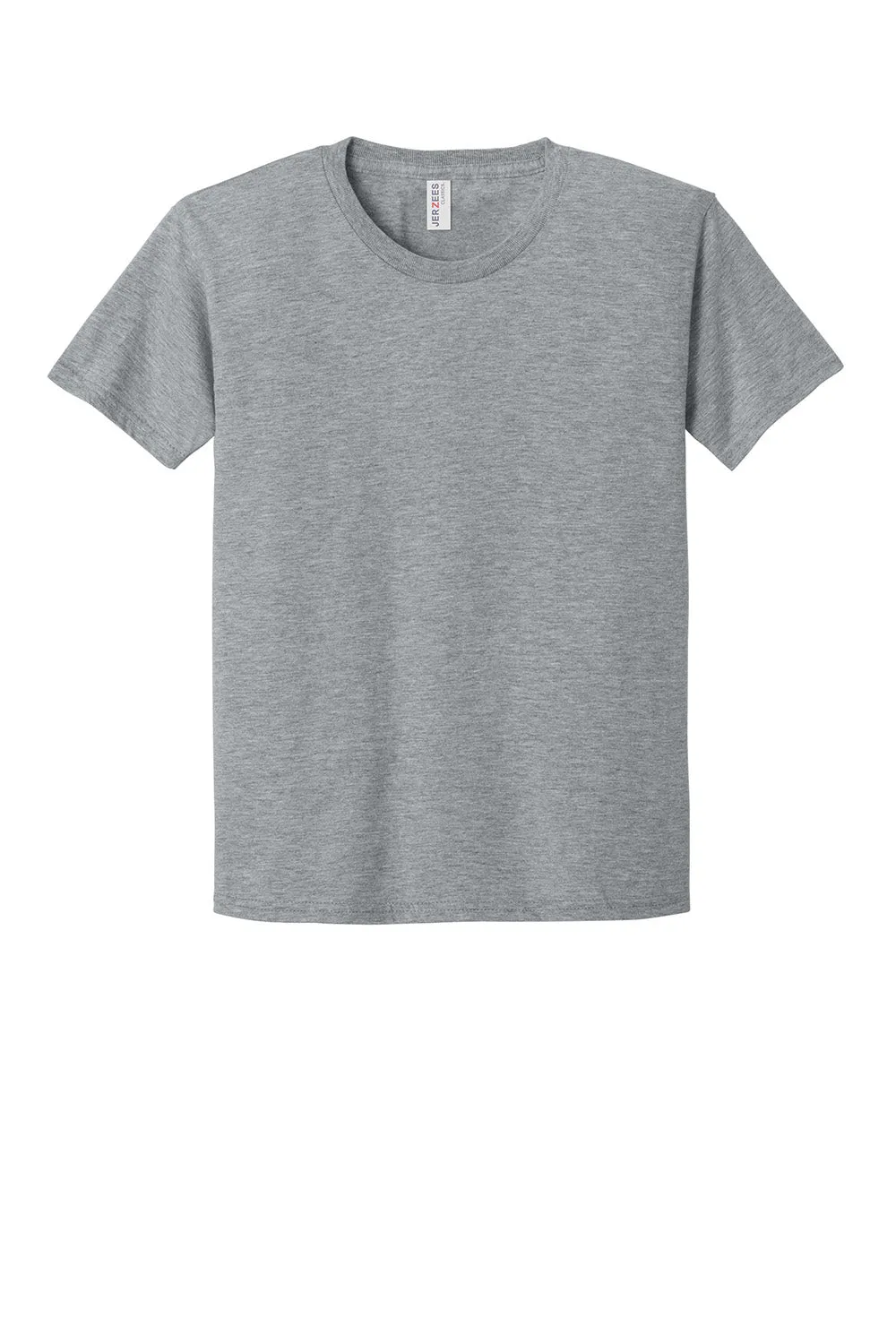 Jerzees Youth Classics Kurzarm Rundhals T-Shirt - Heather Grau