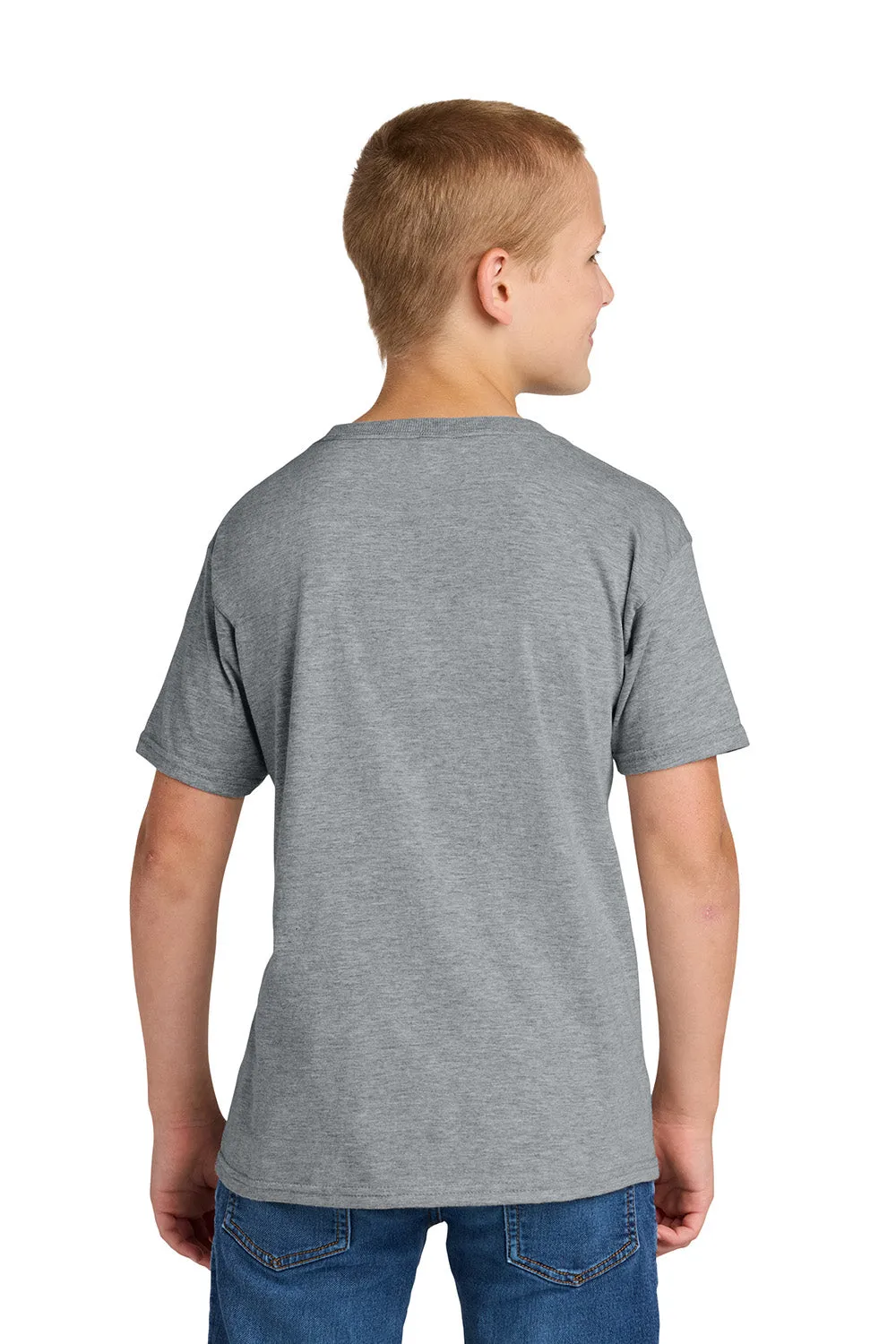 Jerzees Youth Classics Kurzarm Rundhals T-Shirt - Heather Grau