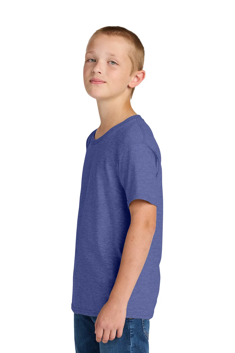 Jerzees Youth Classics Kurzarm-Rundhals-T-Shirt - Heather Retro Lila