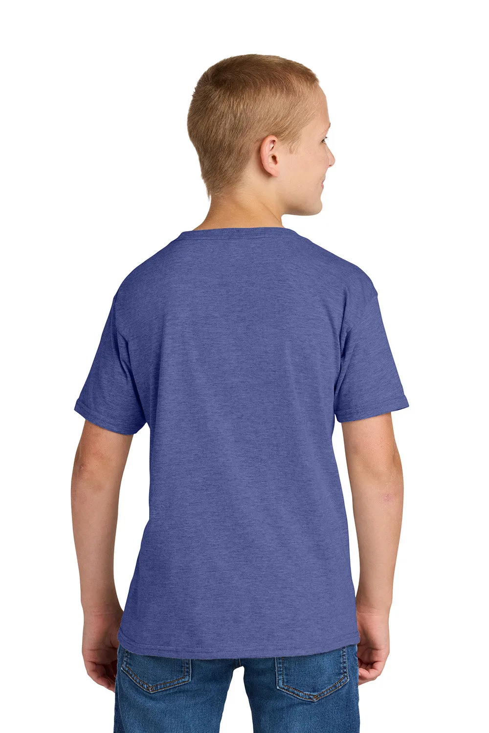 Jerzees Youth Classics Kurzarm-Rundhals-T-Shirt - Heather Retro Lila