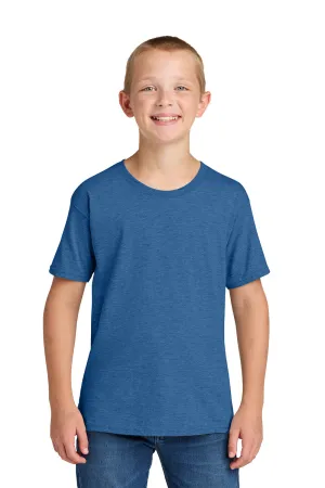 Jerzees Youth Classics Kurzarm Rundhals T-Shirt - Meliert Retro Royalblau