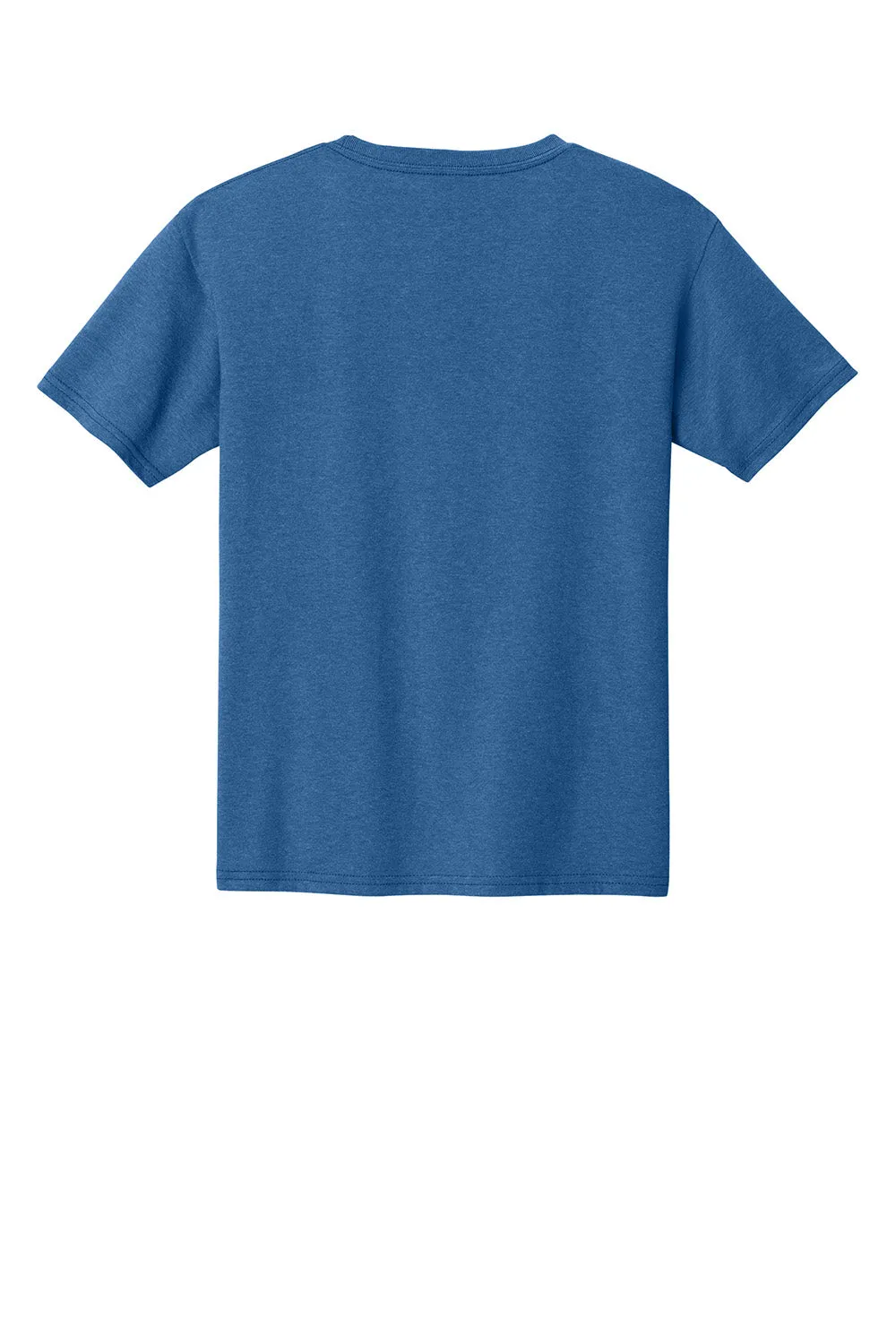 Jerzees Youth Classics Kurzarm Rundhals T-Shirt - Meliert Retro Royalblau